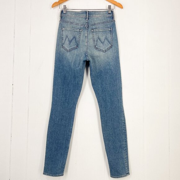 Mother The Super Stunner Ankle Jean in When Sparks Fly High Rise Size 26 Blue - Picture 4 of 16